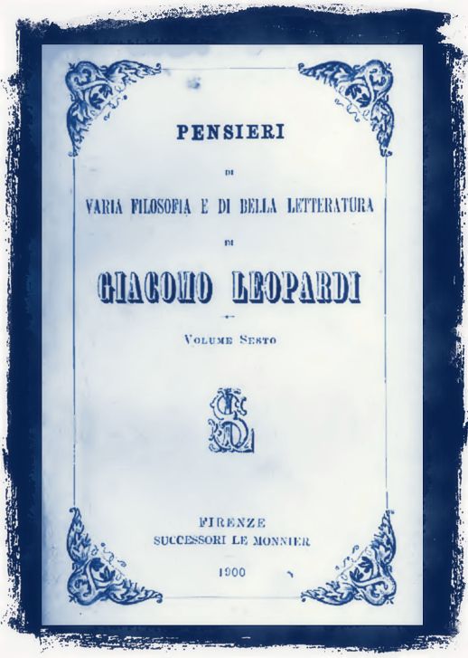 I Pensieri di Giacomo Leopardi