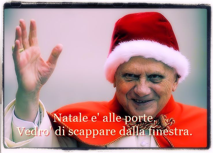 Natale è alle porte, scapperò dalla finestra