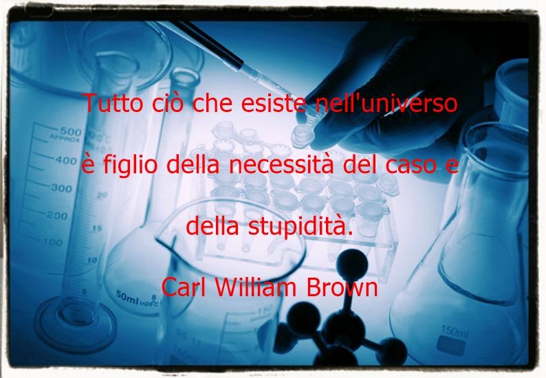 Universo, caso, necessità e stupidità.