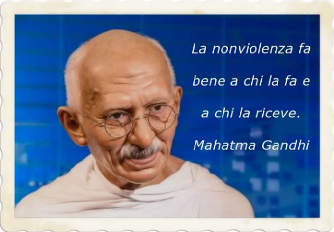 Citazione sulla pace di Gandhi