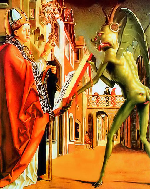 Sant'Agostino e il diavolo