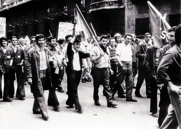 Sciopero lavoratori anni 70